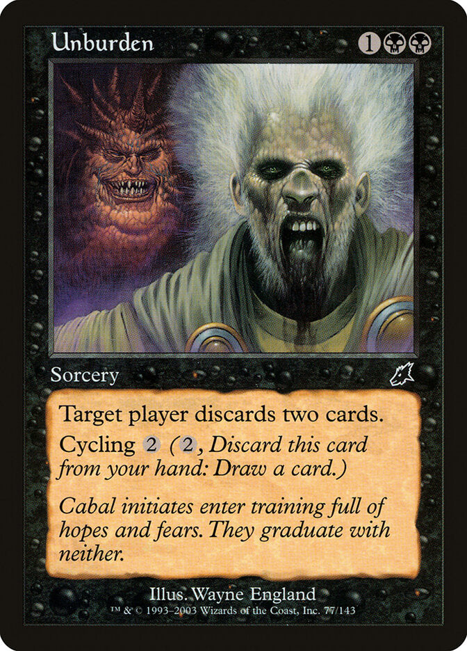 Unburden (77) - Scourge (SCG)