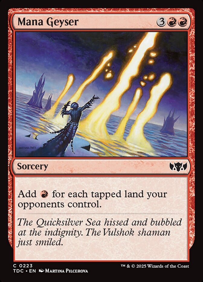Mana Geyser (223) - Tarkir: Dragonstorm Commander (TDC)