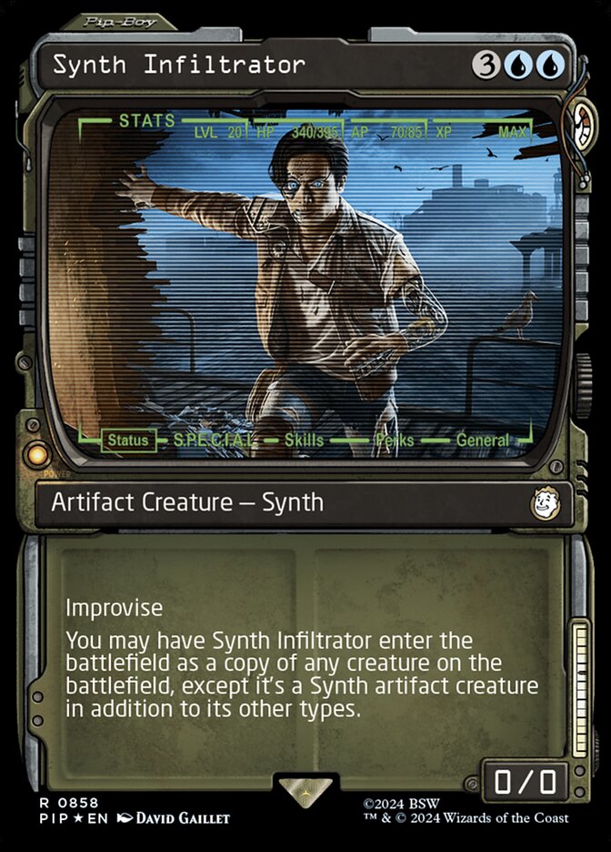 Synth Infiltrator - [Surge Foil, Showcase] Fallout (PIP)