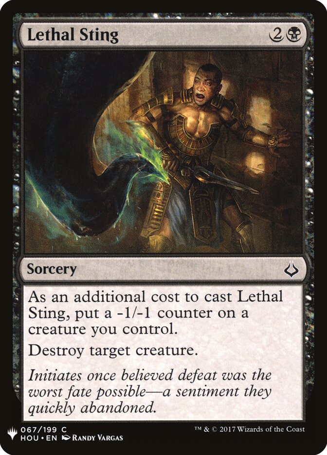 Lethal Sting (HOU-67) - The List (PLST)