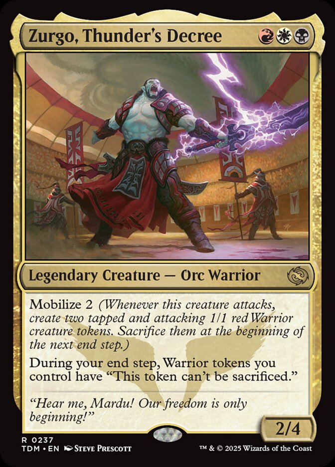 Zurgo, Thunder's Decree (237) - [Foil] Tarkir: Dragonstorm (TDM)