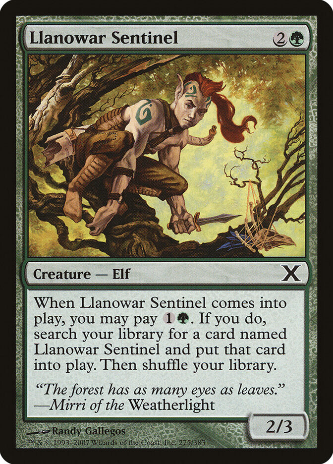 Llanowar Sentinel (275) - Tenth Edition (10E)