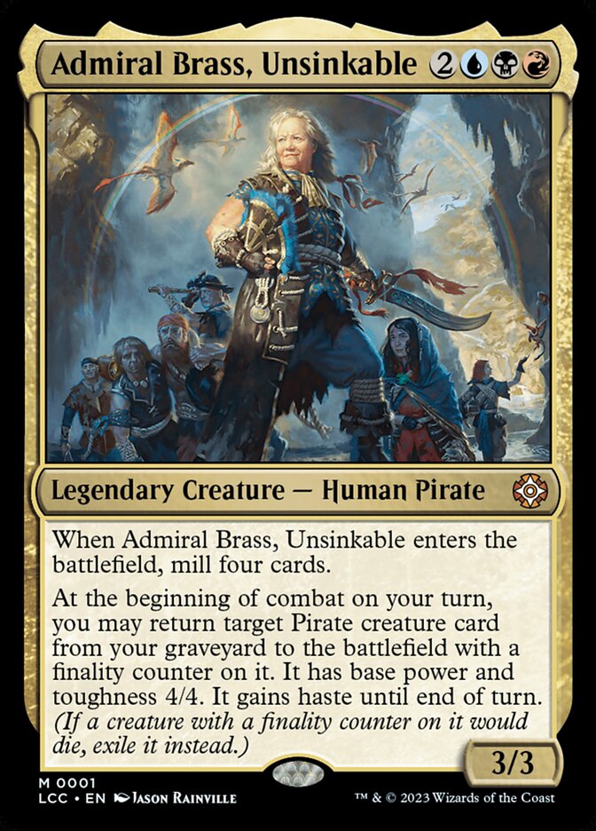 Admiral Brass, Unsinkable (1) - The Lost Caverns of Ixalan Commander (LCC)