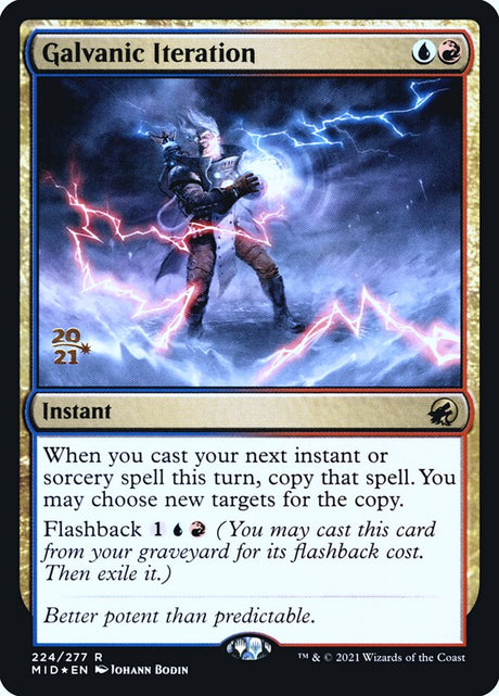Galvanic Iteration (224s) - Innistrad: Midnight Hunt Promos (PMID)