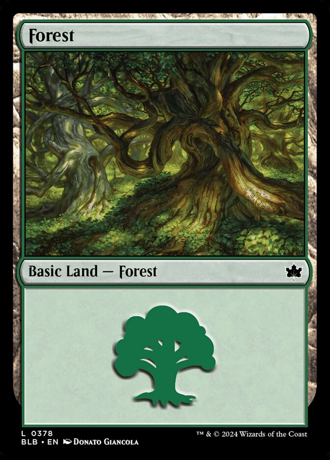 Forest (378) - [Foil] Bloomburrow (BLB)
