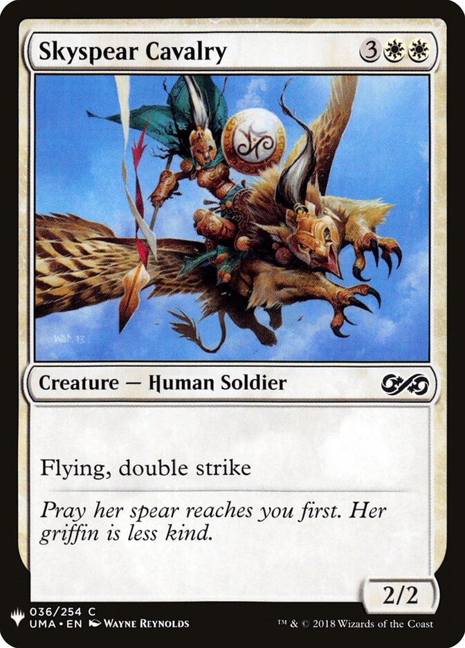 Skyspear Cavalry (UMA-36) - The List (PLST)