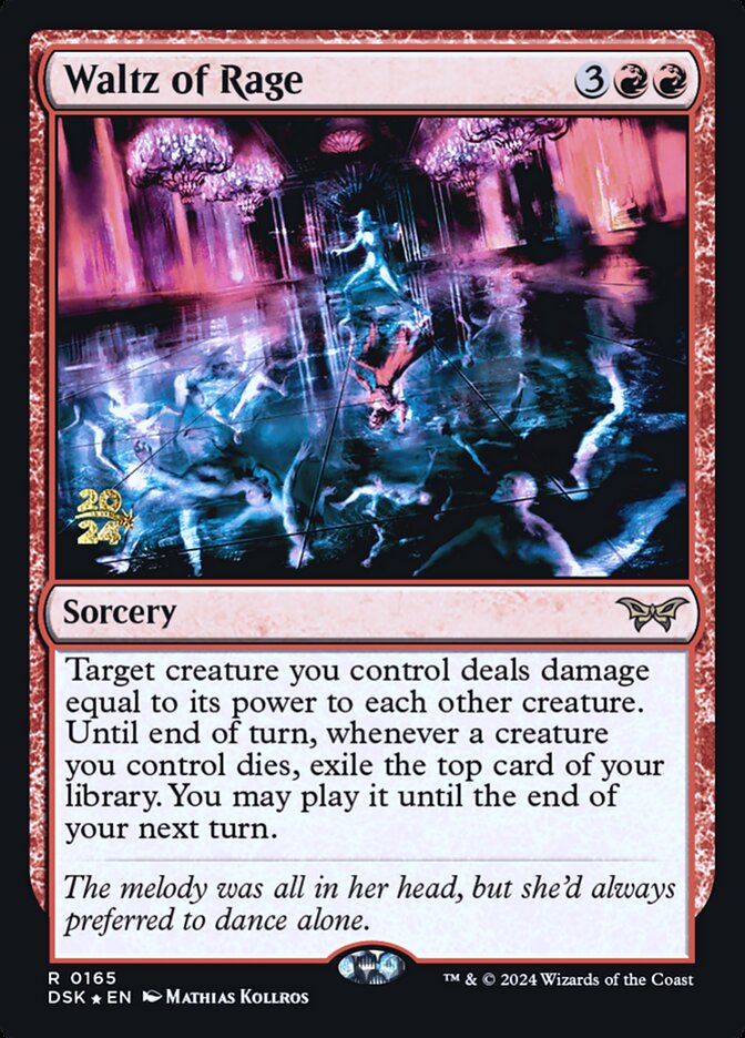 Waltz of Rage (165s) - Duskmourn: House of Horror Promos (PDSK)