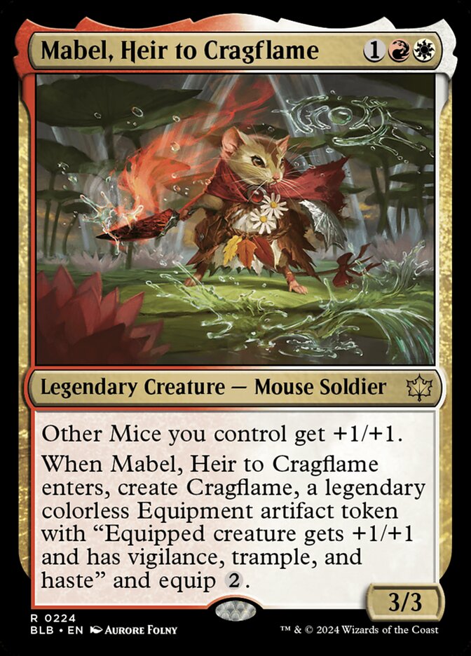 Mabel, Heir to Cragflame (224) - Bloomburrow (BLB)