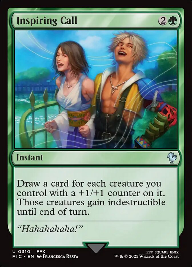 Inspiring Call (310) - [Surge Foil] Final Fantasy Commander (FIC)