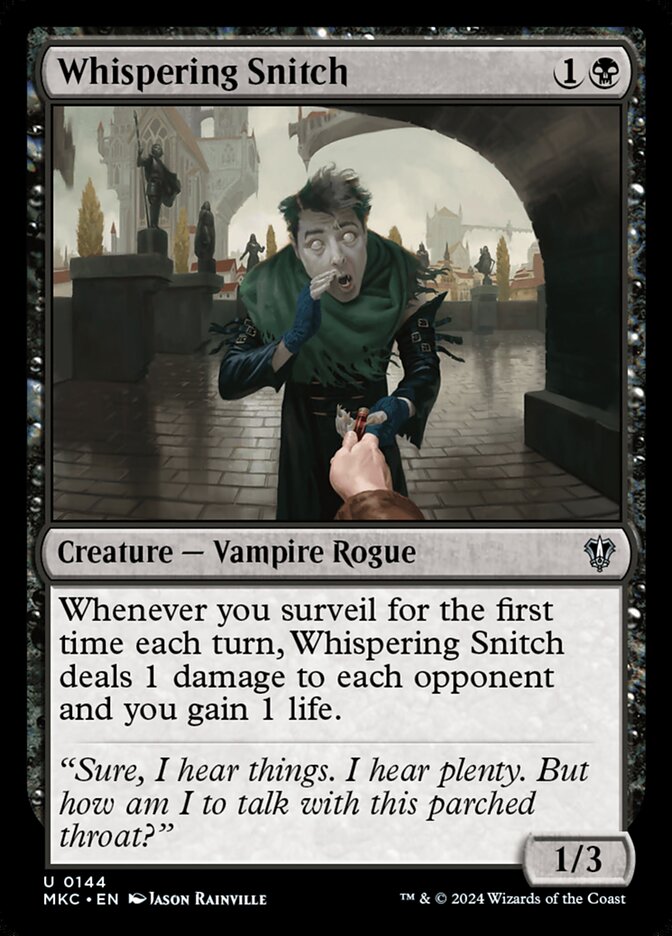 Whispering Snitch (144) - Murders at Karlov Manor Commander (MKC)