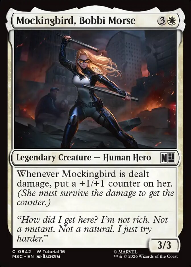 Mockingbird, Bobbi Morse (842) - Marvel Super Heroes Commander (MSC)