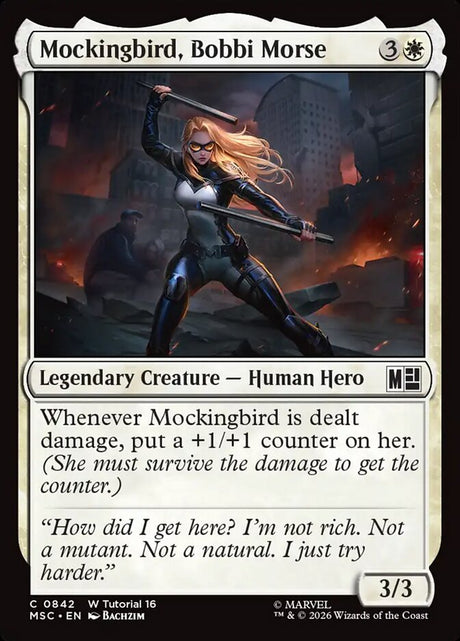 Mockingbird, Bobbi Morse (842) - Marvel Super Heroes Commander (MSC)