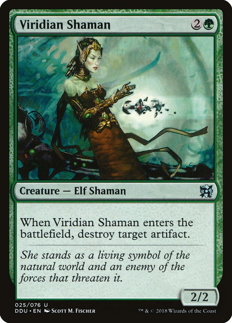 Viridian Shaman (25) - Duel Decks: Elves vs. Inventors (DDU)