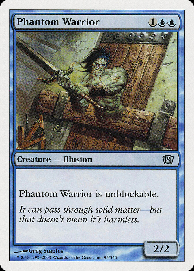 Phantom Warrior (93) - Eighth Edition (8ED)