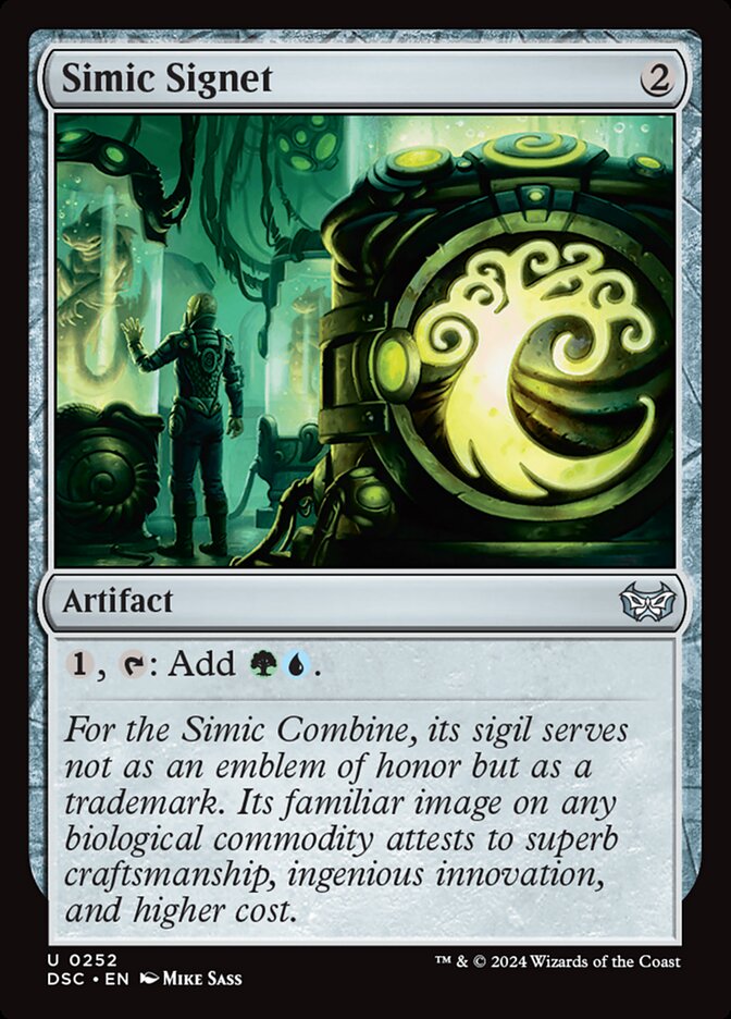 Simic Signet (252) - Duskmourn: House of Horror Commander (DSC)