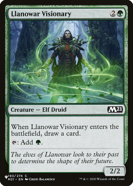 Llanowar Visionary (M21-193) - The List (PLST)