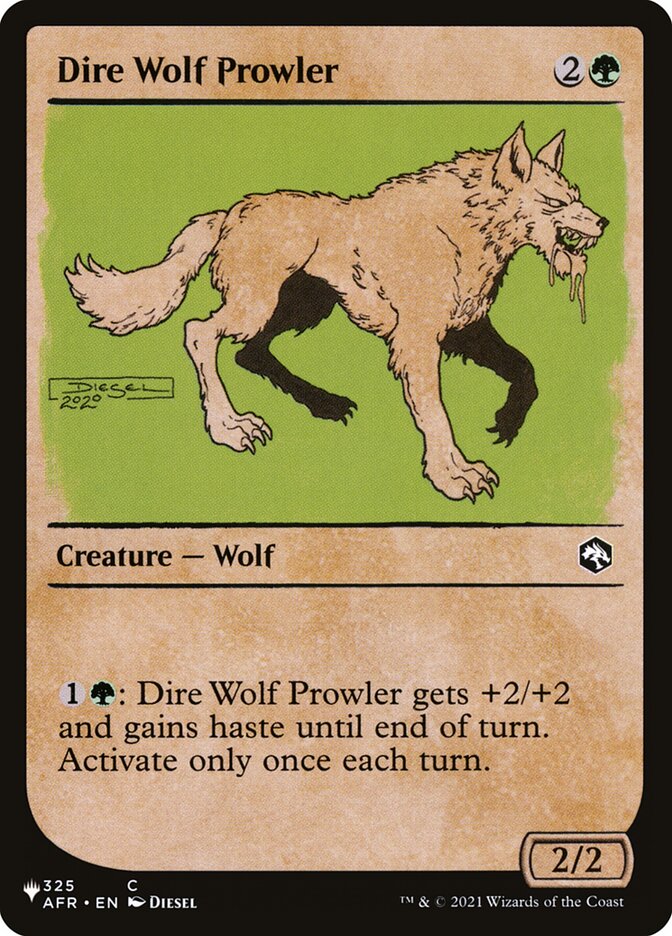 Dire Wolf Prowler (AFR-325) - The List (PLST)