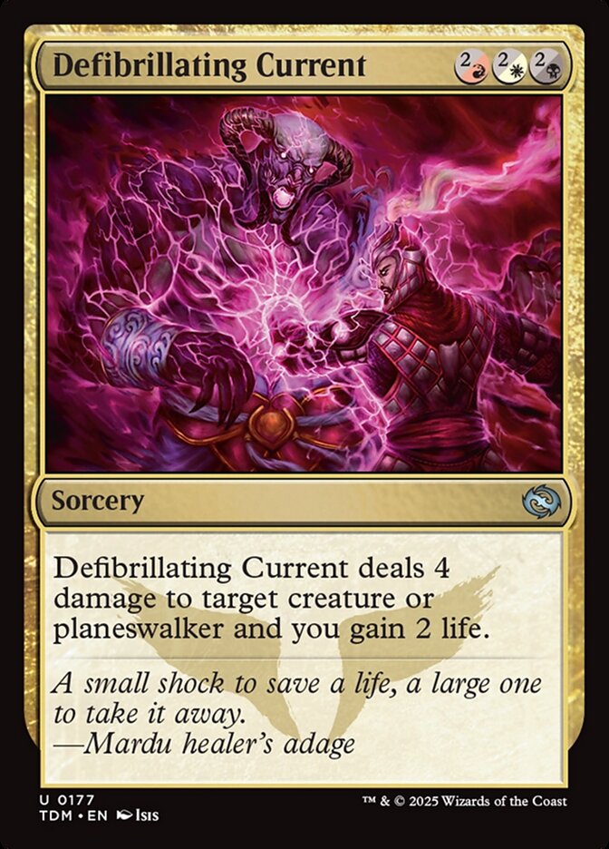 Defibrillating Current (177) - [Foil] Tarkir: Dragonstorm (TDM)