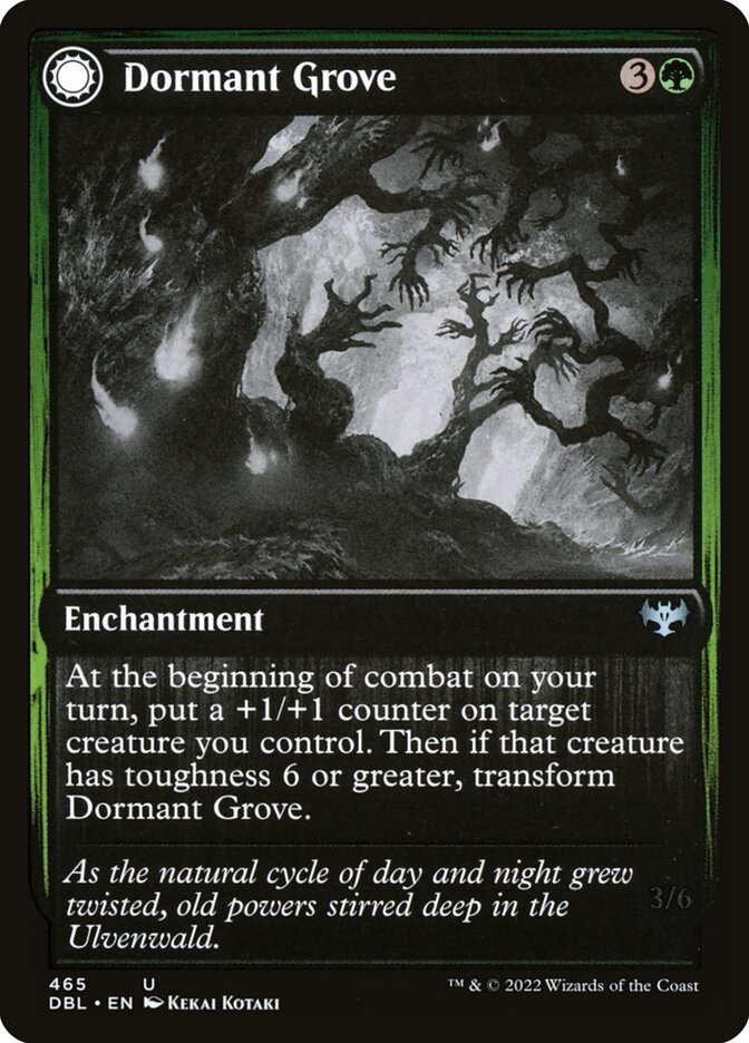 Dormant Grove // Gnarled Grovestrider - Innistrad: Double Feature (DBL)