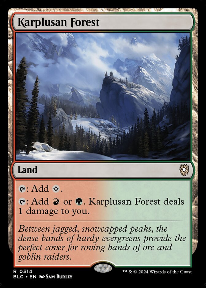 Karplusan Forest (314) - Bloomburrow Commander (BLC)