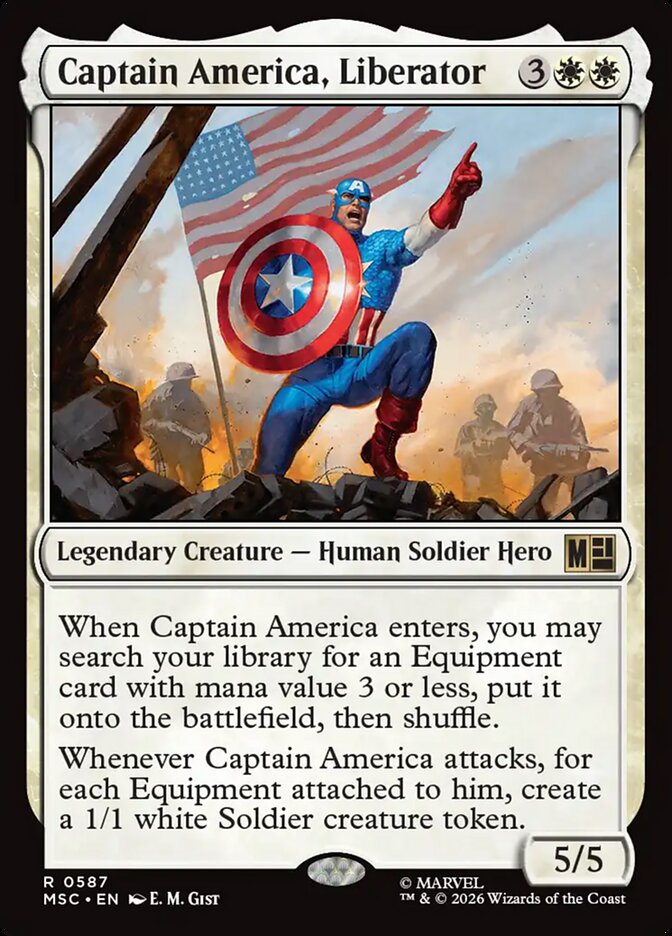 Captain America, Liberator (587) - Marvel Super Heroes Commander (MSC)