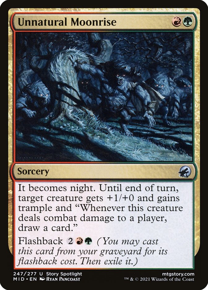 Unnatural Moonrise (247) - Innistrad: Midnight Hunt (MID)