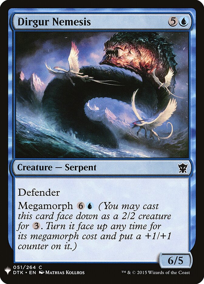 Dirgur Nemesis (DTK-51) - The List (PLST)
