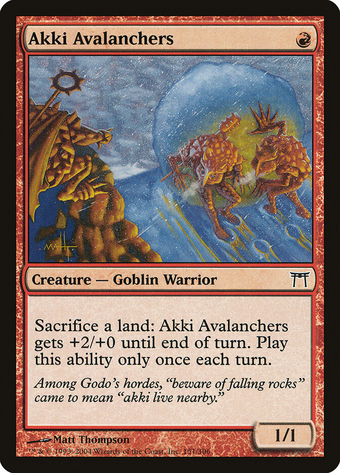 Akki Avalanchers (151) - Champions of Kamigawa (CHK)