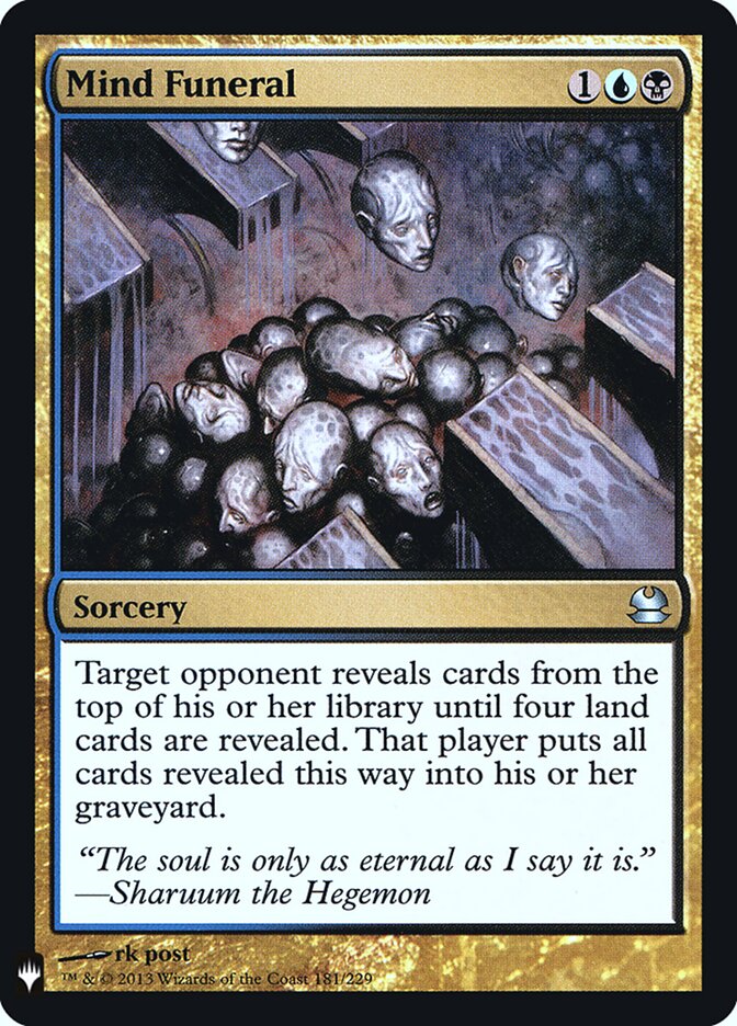 Mind Funeral (MMA-181) - The List (PLST)