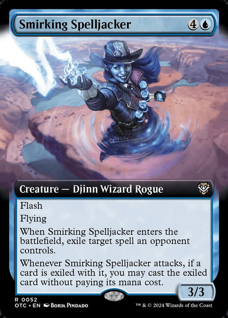 Smirking Spelljacker (52) - Outlaws of Thunder Junction Commander (OTC)