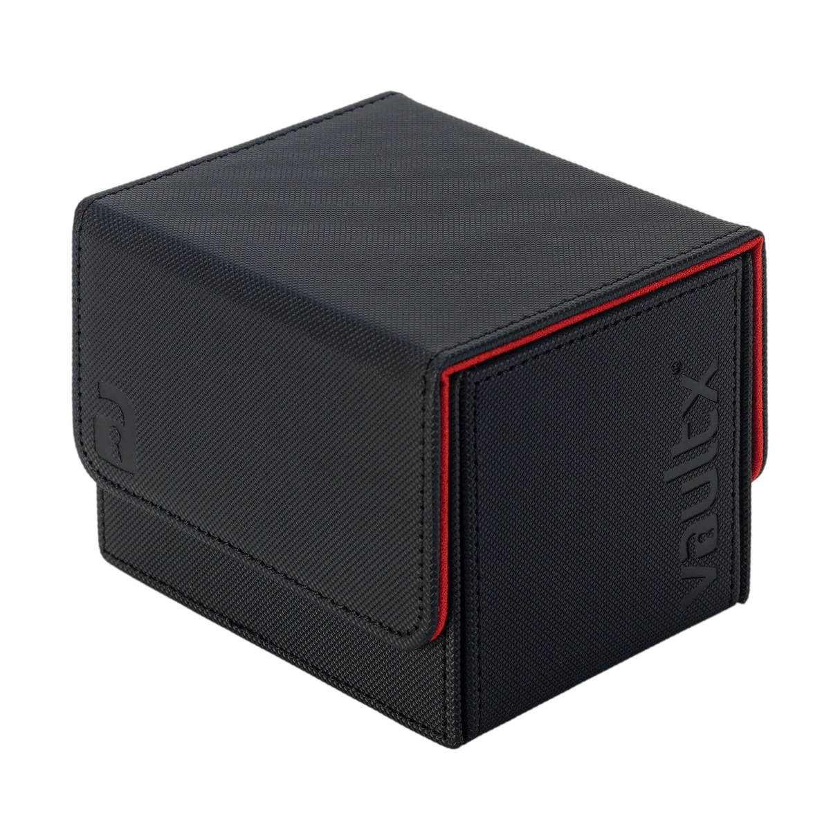 Vault X Premium Sideloading Deck Box 100+ - Black/Electric Red