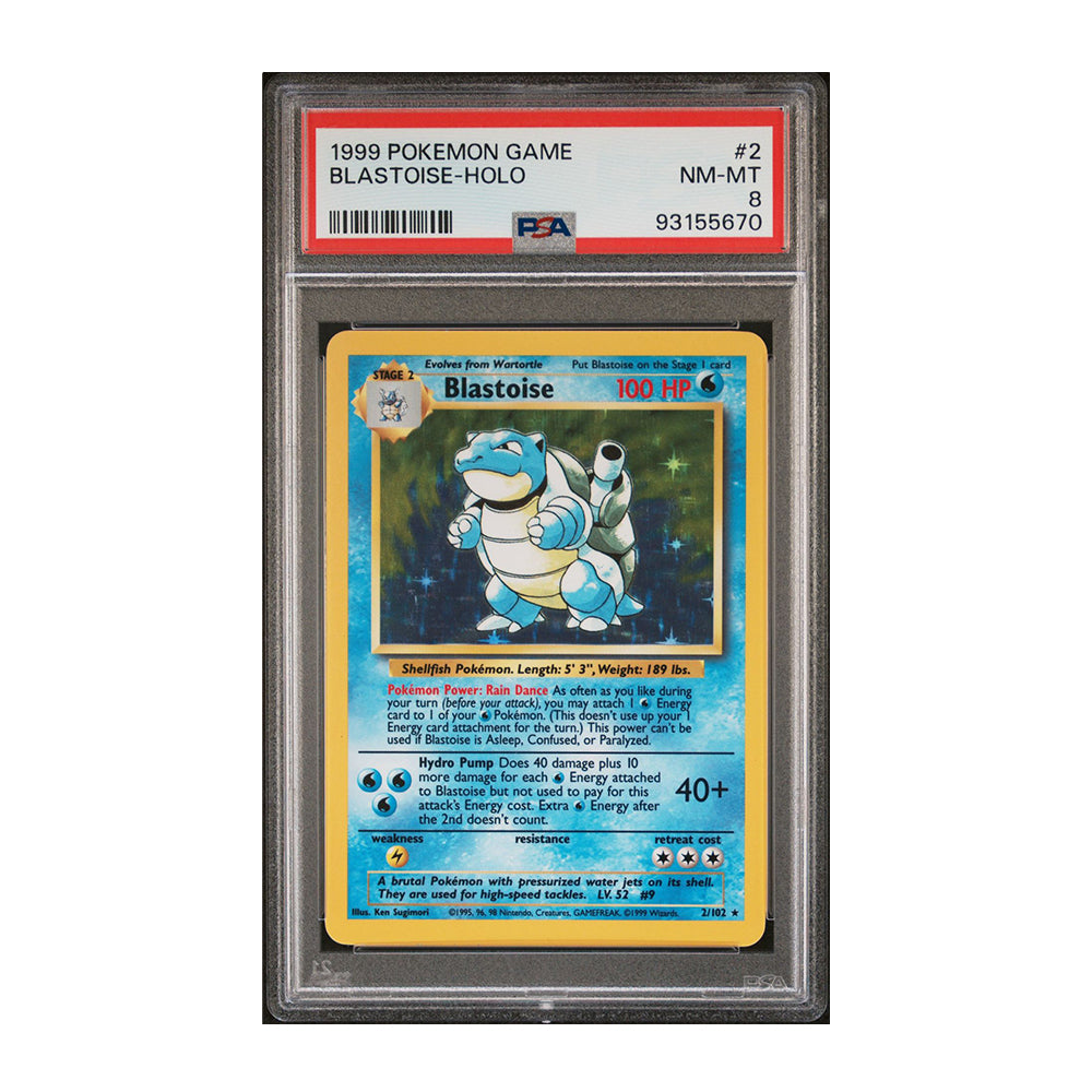 graded blastoise card 1999 Nintendo Pokemon Game Blastoise-Holo (1st Edition)