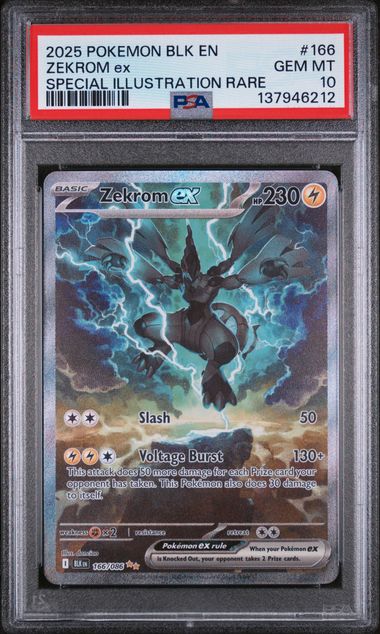 Zekrom Ex #166 - [GRADED PSA 10] BLACK BOLT (BLK)