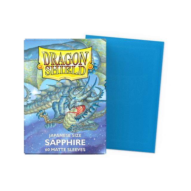 Dragon Shield Japanese Matte Sleeves - Sapphire (60-Pack)