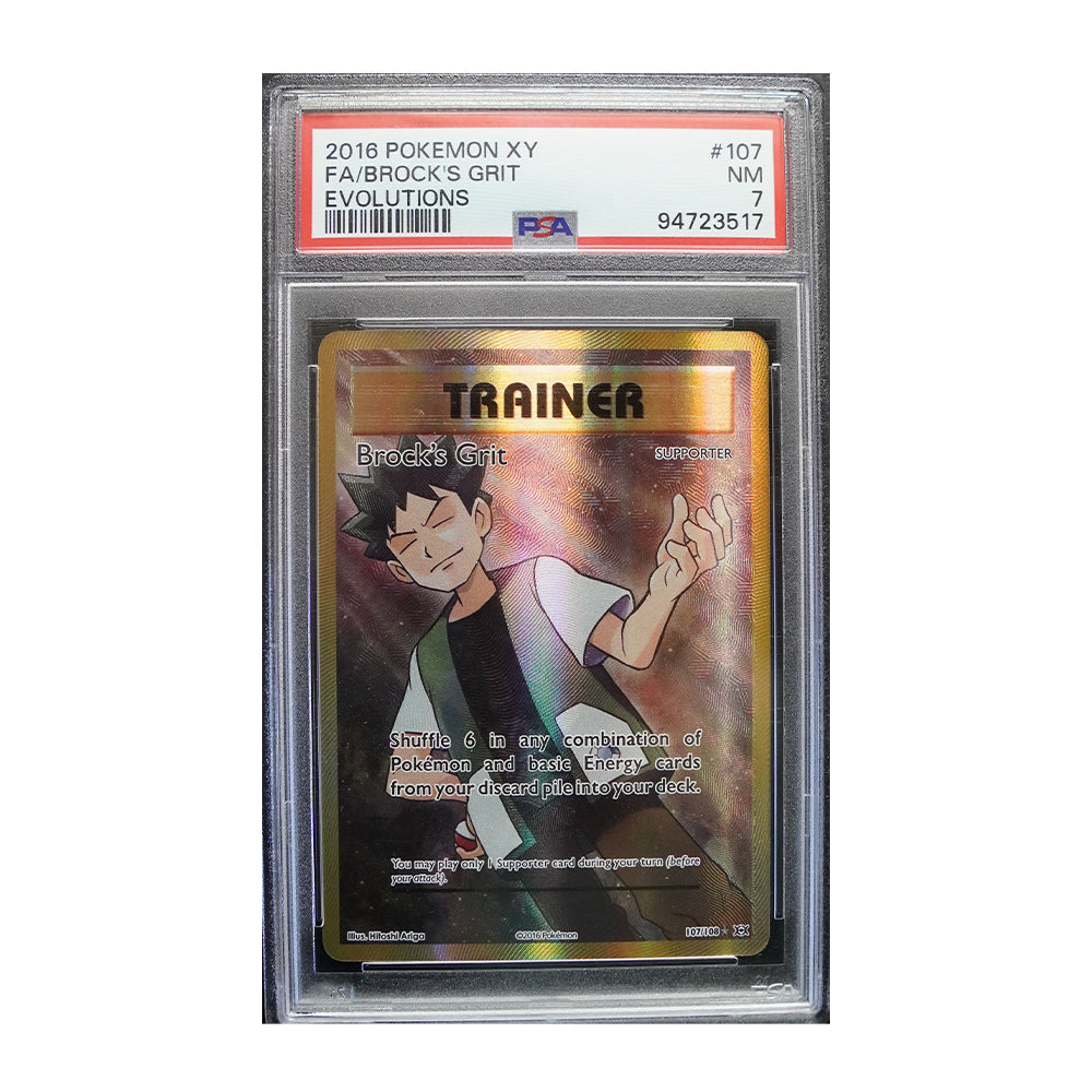 Brock's Grit (Full Art) [Holo, Graded PSA 7] -  XY Evolutions (EVO)