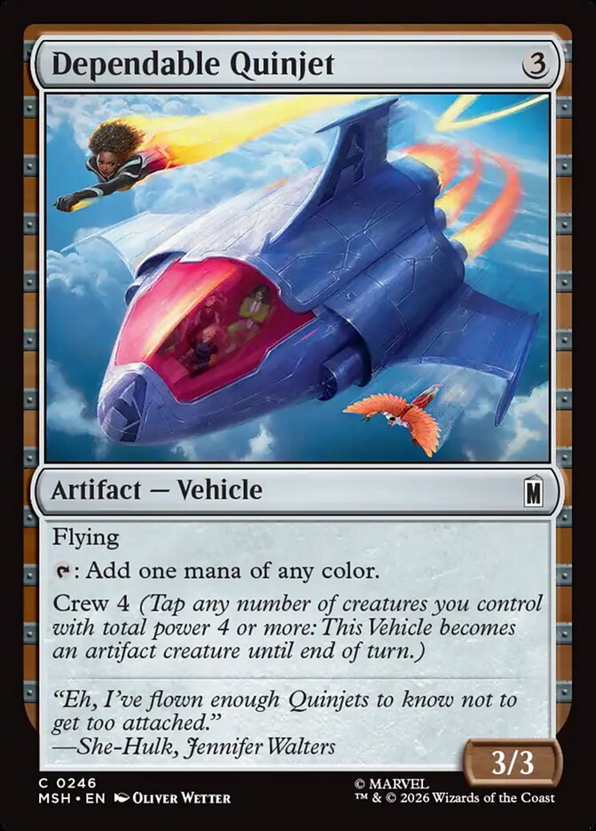 Dependable Quinjet (246) - Marvel Super Heroes (MSH)