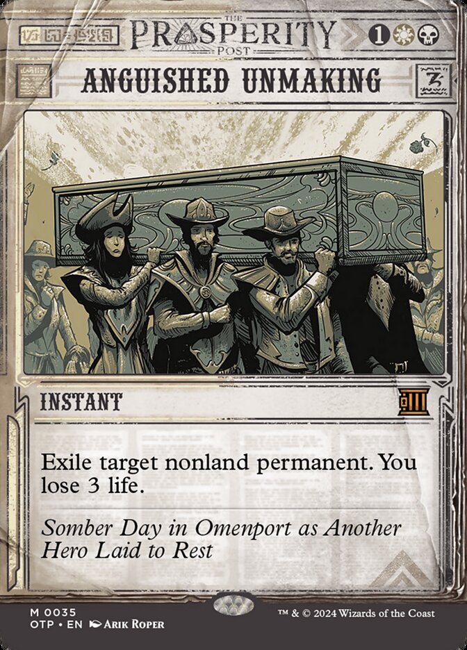 Anguished Unmaking - [Foil, Showcase] Breaking News (OTP)