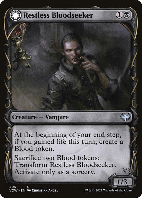 Restless Bloodseeker // Bloodsoaked Reveler (295) - Innistrad: Crimson Vow (VOW)