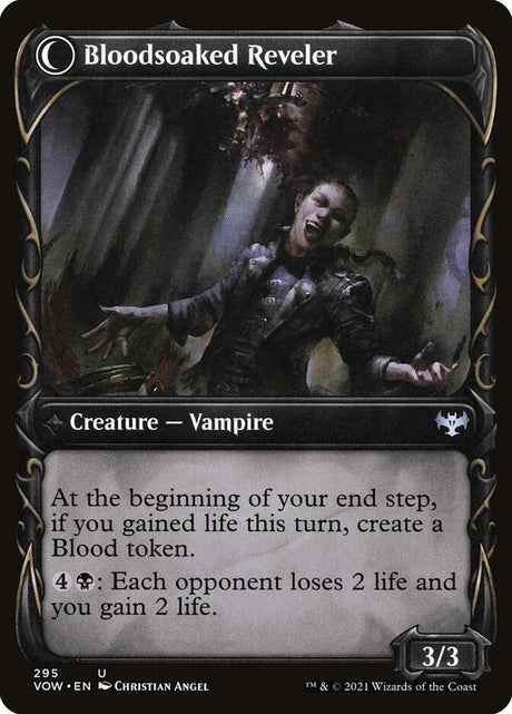 Restless Bloodseeker // Bloodsoaked Reveler (295) - Innistrad: Crimson Vow (VOW)