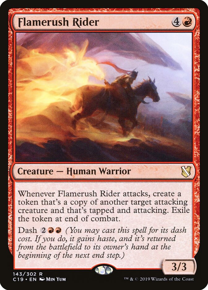 Flamerush Rider (143) - Commander 2019 (C19)