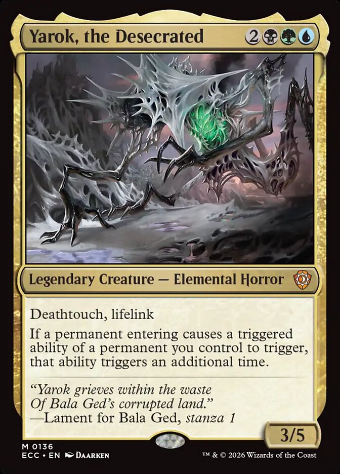 Yarok, the Desecrated (136) - Lorwyn Eclipsed Commander (ECC)