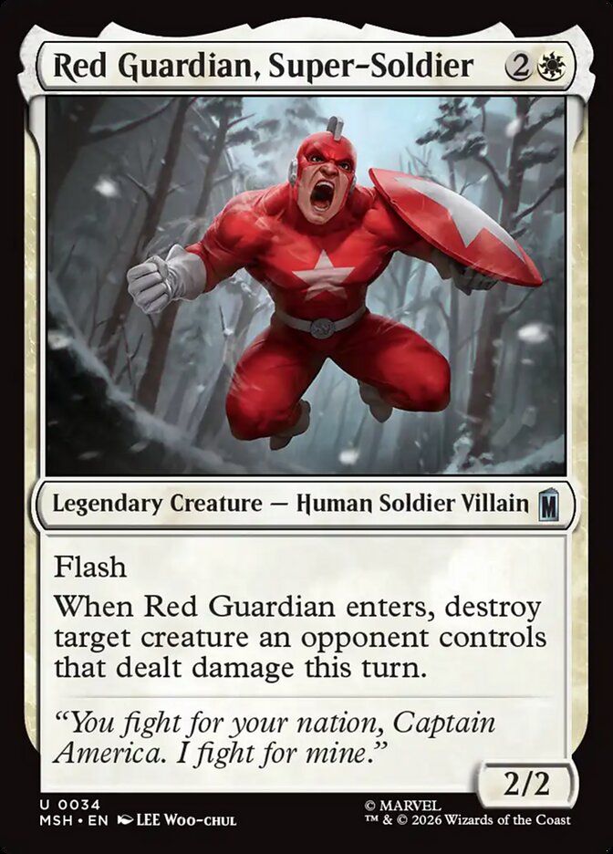 Red Guardian, Super-Soldier (34) - Marvel Super Heroes (MSH)