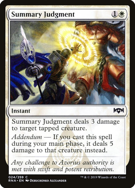 Summary Judgment (24) - Ravnica Allegiance (RNA)