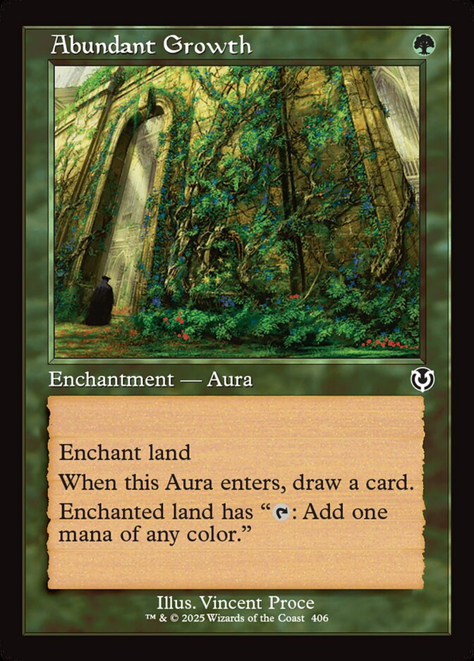 Abundant Growth - [Foil, Retro Frame] Innistrad Remastered (INR)