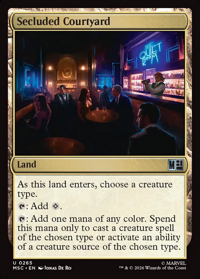 Secluded Courtyard (265) - Marvel Super Heroes Commander (MSC)