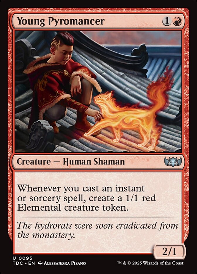 Young Pyromancer - Tarkir: Dragonstorm Commander (TDC)