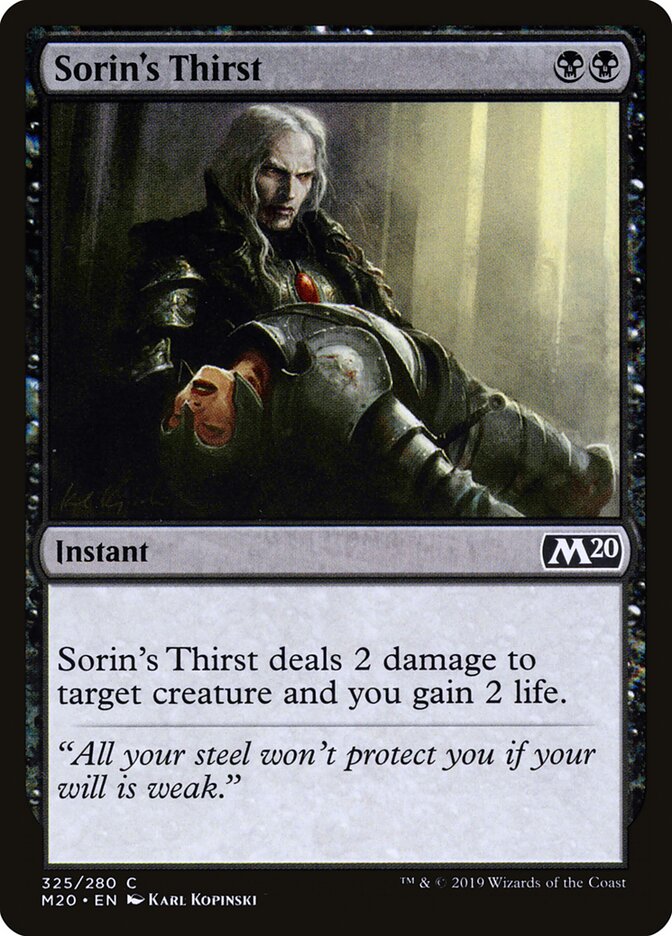 Sorin's Thirst (325) - Core Set 2020 (M20)