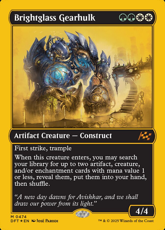Brightglass Gearhulk - [First Place Foil] Aetherdrift (DFT)