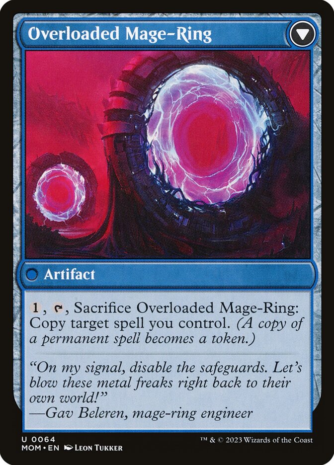 Invasion of Vryn // Overloaded Mage-Ring (64) - March of the Machine (MOM)
