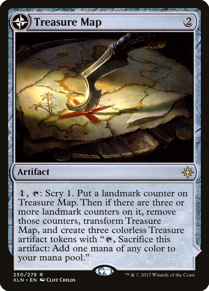 Treasure Map // Treasure Cove (250) - Ixalan (XLN)